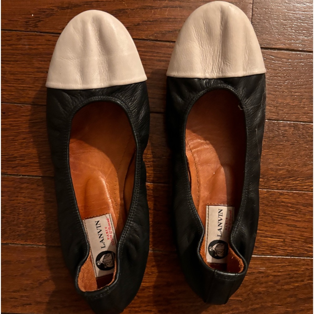 Two tone women Lanvin flats 38